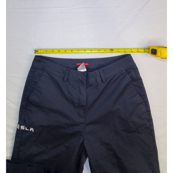 Tesla Chino Pants Womens Size 8x30 Long Black Staff Work Uniform Ca12 - Picture 4 of 8